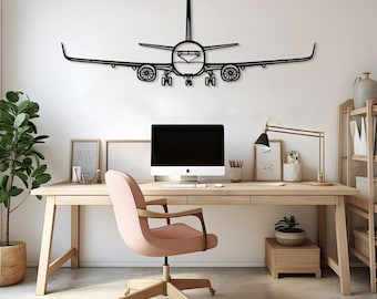 Flugzeug-Metallwand-Kunst, Flugzeug-Wand-Kunst-Dekor, Flugzeug-Wand-Dekor, Pilot Geschenk, großes Flugzeug, Luftfahrt-Wand-Dekor, Luftfahrt-Liebhaber-Geschenk
