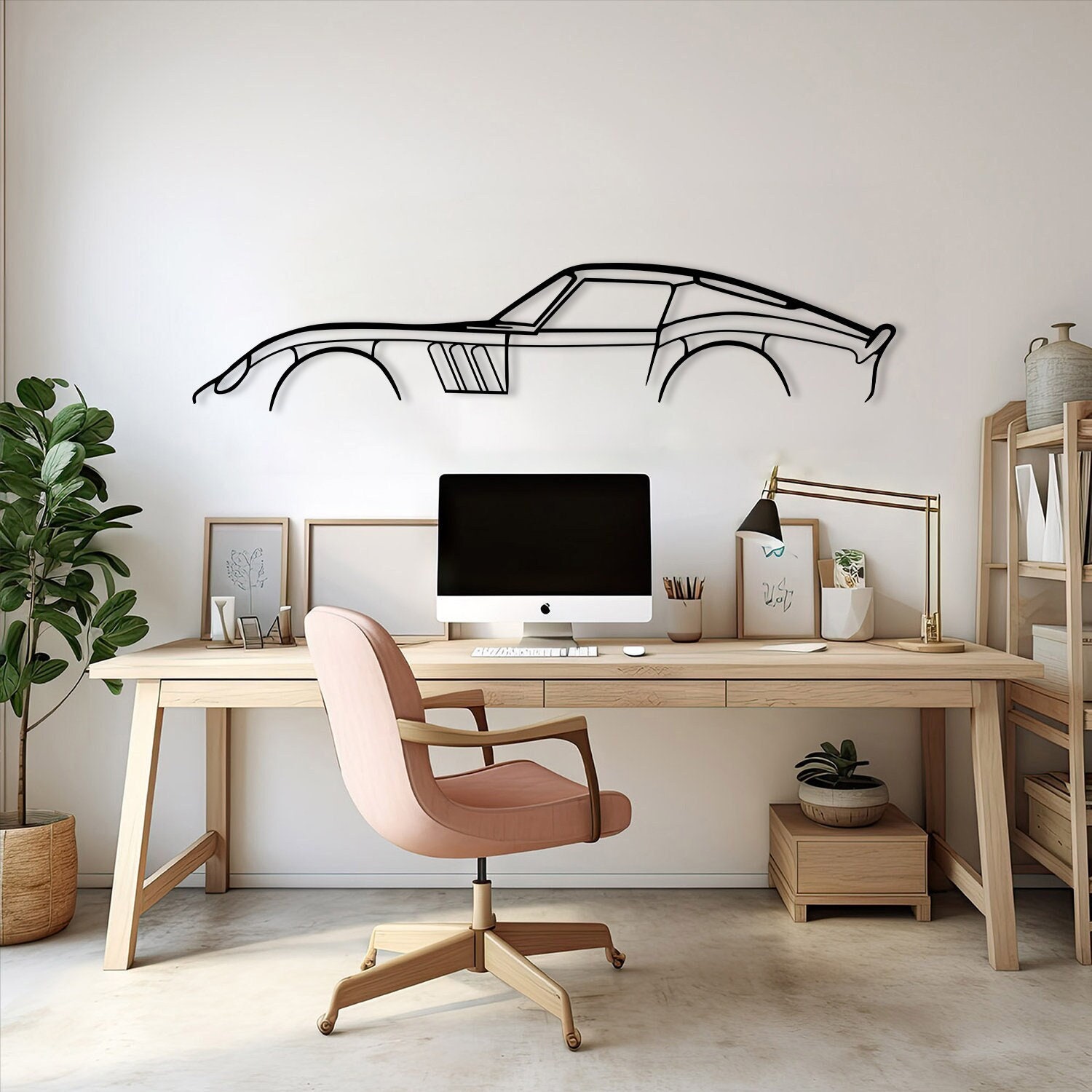 Sport Classic Car Decor Metal Art, Touring Sport Car Decor, Fast Car Wall Art,Metal Car Line Art Decor,Car Lover Gift,Car Garage Sign