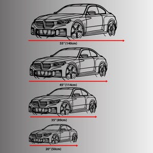 Custom auto hoekweergave metal art, autoliefhebber cadeau, gepersonaliseerde auto muurdecoratie, gepersonaliseerd auto schets cadeau, bord aangepaste auto garage afbeelding 11