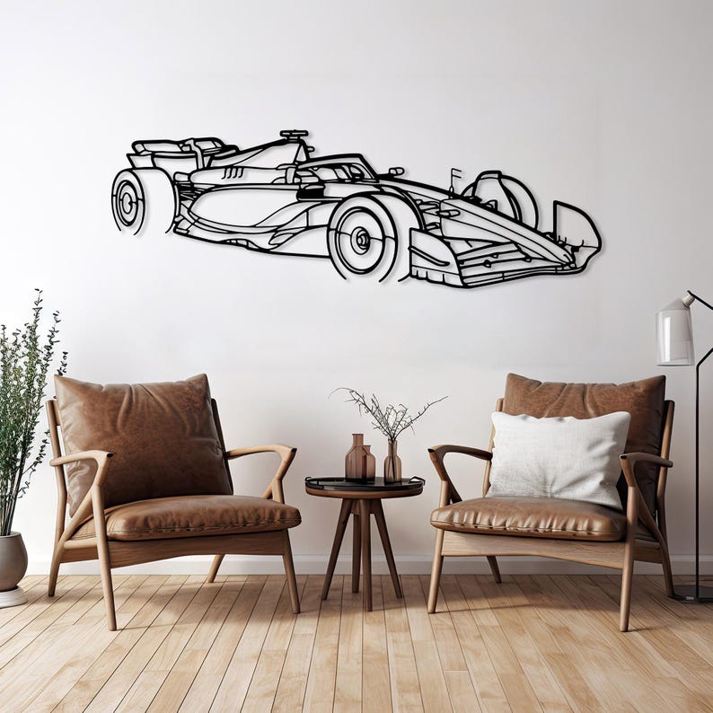 Performance racewagen decor metalen muur kunst, auto racer cadeau, auto game room decor idee, metalen sportwagen hoekweergave, racer mannen auto cadeau afbeelding 3