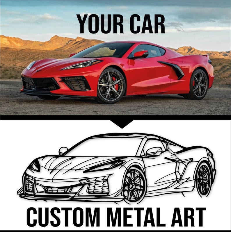 High-quality custom car metal sign for automotive collectors