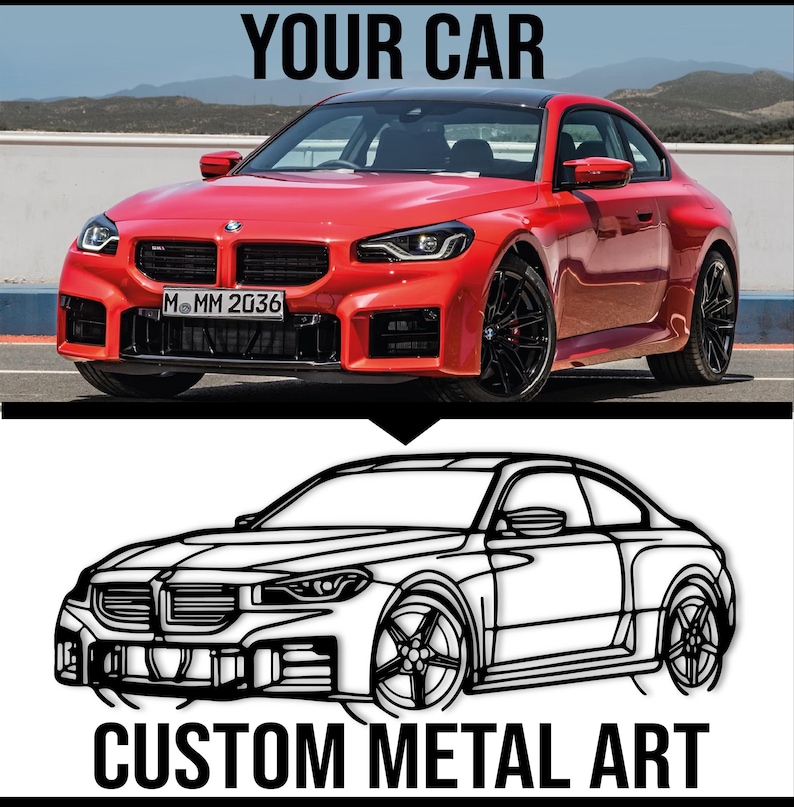 Unique car enthusiast gift with custom vehicle design