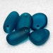 Teal Bay Large Pebbles- recycled sea glass pendants