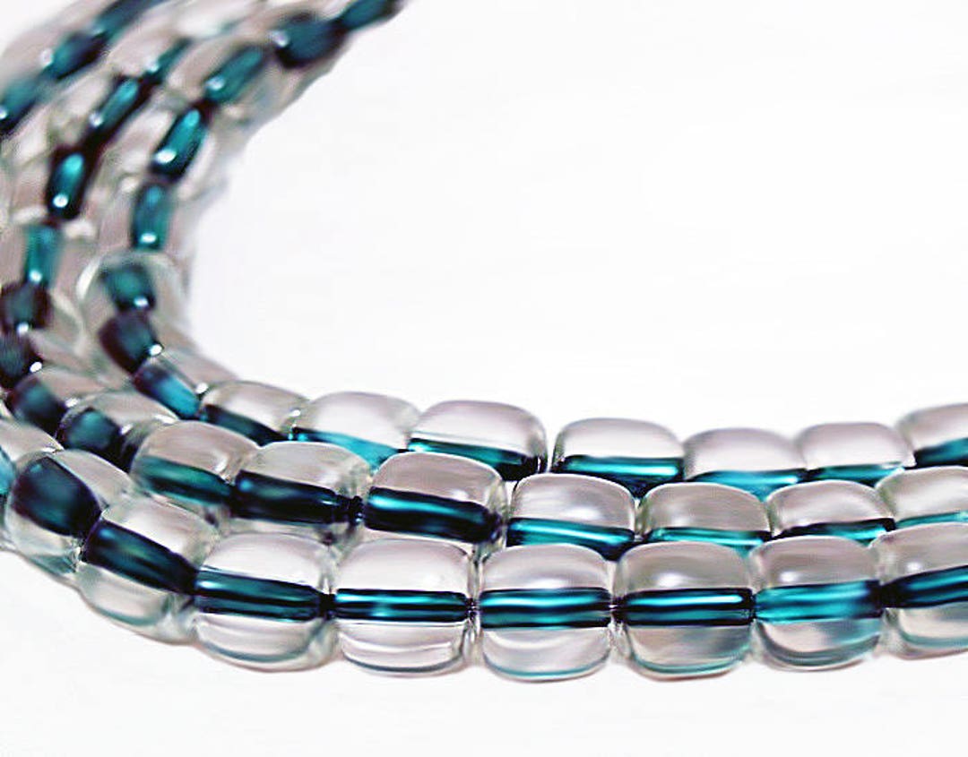 Go Green Beads Vintage Beads Hippie Beads Clear Beads Etsy