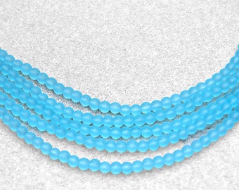 Tropical Bay II- recycled glass beads-turquoise blue sea glass beads-cultured sea glass beads-designer beads-jewelry supplies-beading supply