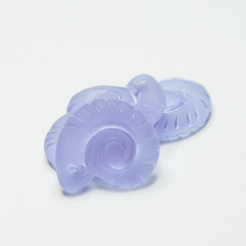 recycled sea glass beads beading supplies jewelry supplies glass shell pendant recycled glass pendants Periwinkle Ammonite Pendant