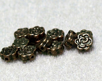 Rose celtique en laiton antique - perles de créateurs - bijoux et fournitures pour perles sans plomb
