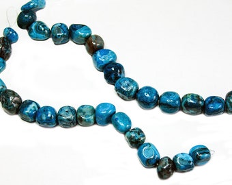Blue Crazy- gemstone beads- crazy lace agate beads- agate nuggets- jewelry and beading supplies-craft supplies- designer beads