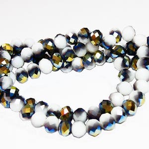 Duo-tone Crystal Rondelles Crystal Beads Two Tone Beads AB - Etsy