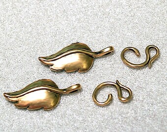Designer Leaf  Clasps