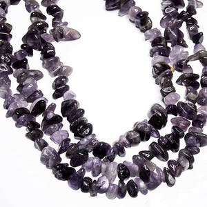Amethyst Nuggets- medium to large nuggets- jewelry supplies- gemstone beads- semiprecious stone- beading supplies- purple nugget beads