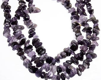 Amethyst Nuggets- medium to large nuggets- jewelry and beading supplies- gemstone beads- semiprecious stone- purple nugget beads