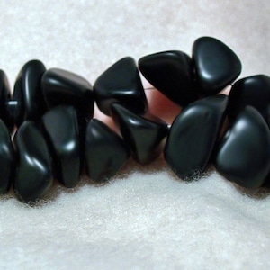 Lava Rocks recycled sea glass beads image 1