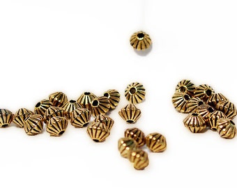 Golden Bicones- spacer beads