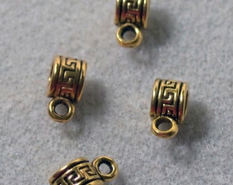 Aztec Style Bail- jewelry findings- beading supplies