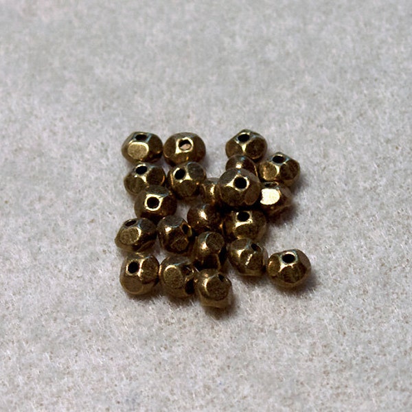 Ancient Bronze Spacer Beads- metal beads- designer beads- bronze spacers- beading supplies- crafting supplies- vintage style beads