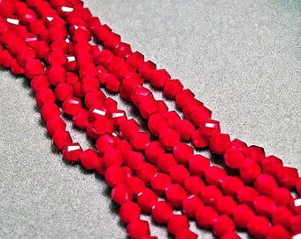 Ruby, Ruby, Ruby- faceted crystal beads