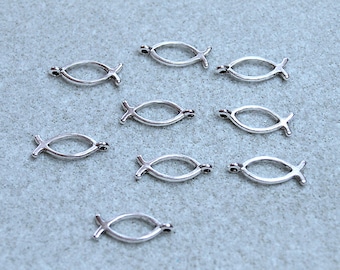 Silver Ichthys Charms