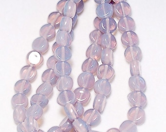 Purple Opal- Czech glass beads