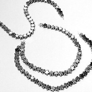 Silver Star Spacers- jewelry supplies- beading supplies- spacer beads- metal beads- star shaped beads- spacers