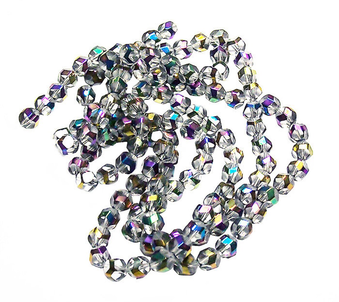 Rainbow Crystals crystal beads faceted beads glass beads Etsy