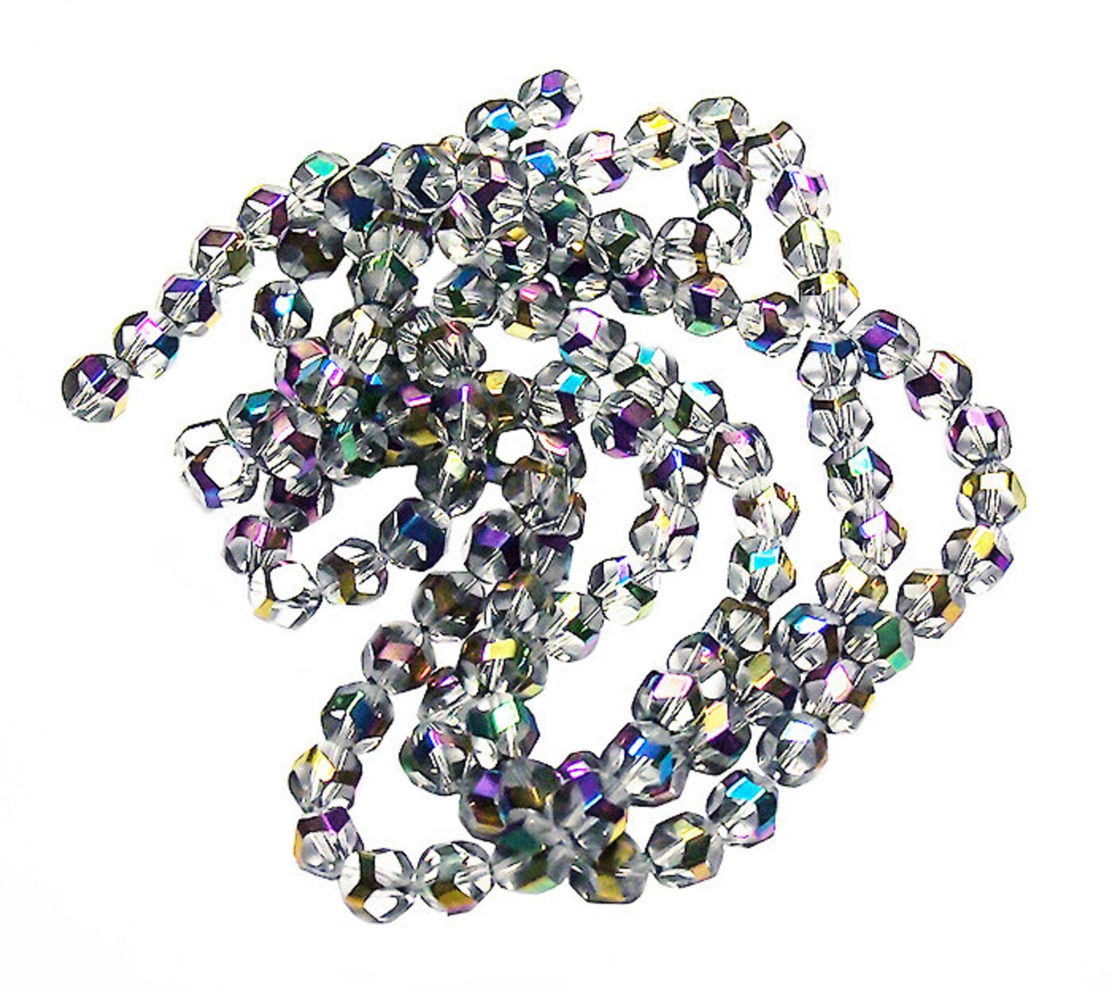 Rainbow Crystals crystal beads faceted beads glass beads Etsy