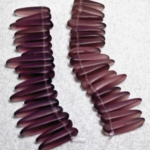 Amethyst Daggers recycled sea glass beads image 3