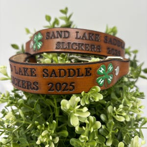 4-H Goat Collar Custom Made to Order | Personalize it for your Goat or Club image 3