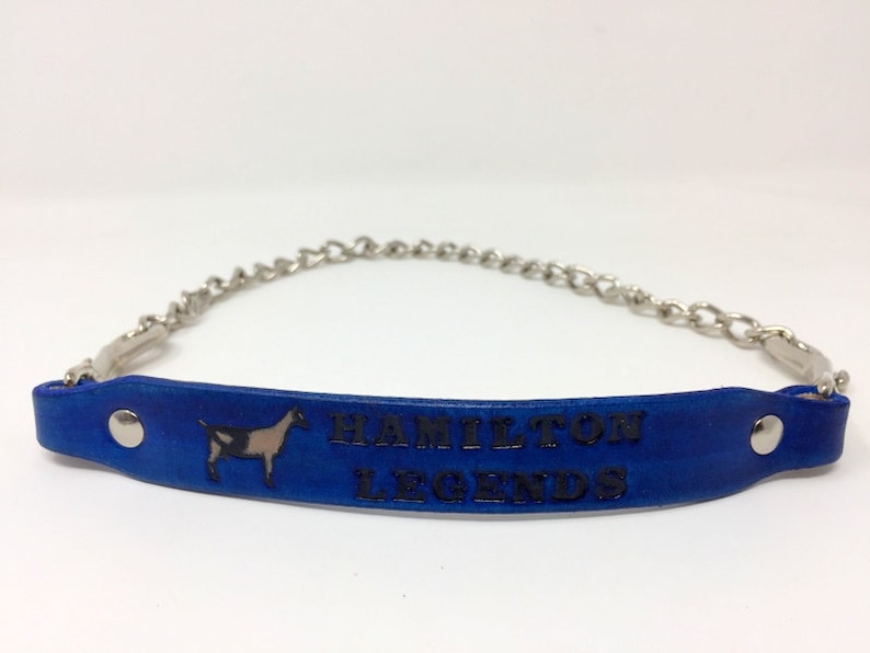 Goat Collar Custom Made to Order, Personalize it for your Goat or Club image 4