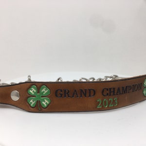 4-H Goat Collar Custom Made to Order, Personalize it for your Goat or Club image 8