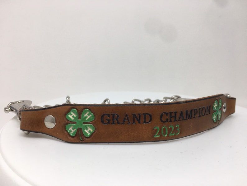 4-H Goat Collar Custom Made to Order, Personalize it for your Goat or Club image 8