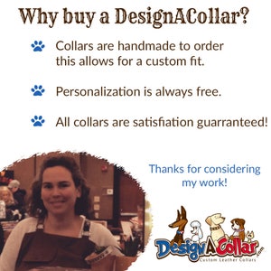 American Flag Dog Collar Patriotic Dog Collar Leather Dog Collar Personalized with Dogs Name image 9