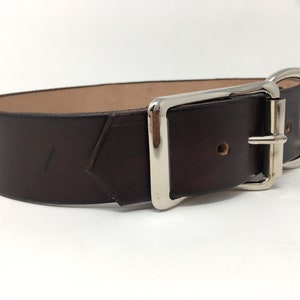 Brown Leather Dog Collar with Bee and Flower Design, Dogs name can be added image 7