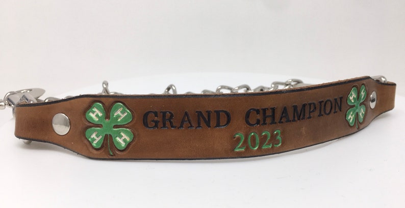 4-H Goat Collar Custom Made to Order, Personalize it for your Goat or Club image 4