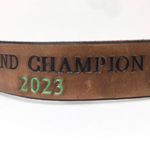 4-H Goat Collar Custom Made to Order, Personalize it for your Goat or Club image 1