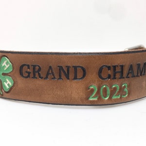 4-H Goat Collar Custom Made to Order, Personalize it for your Goat or Club image 2