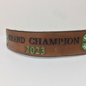 4-H Goat Collar Custom Made to Order, Personalize it for your Goat or Club image 3