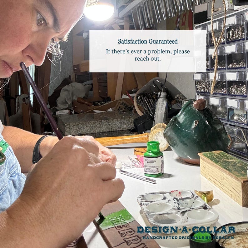 4-H Goat Collar Custom Made to Order | Personalize it for your Goat or Club image 9