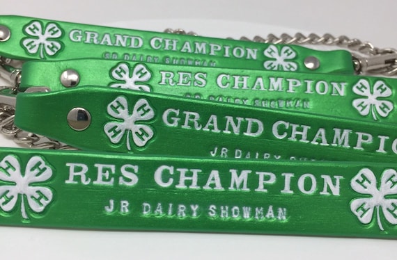 4-H Goat Collar Custom Made to Order, Personalize it for your Goat or Club