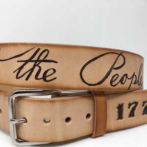 Belt “We the people” Custom Leather belt