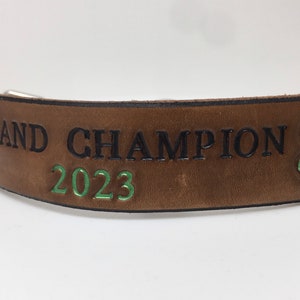 4-H Goat Collar Custom Made to Order, Personalize it for your Goat or Club image 5