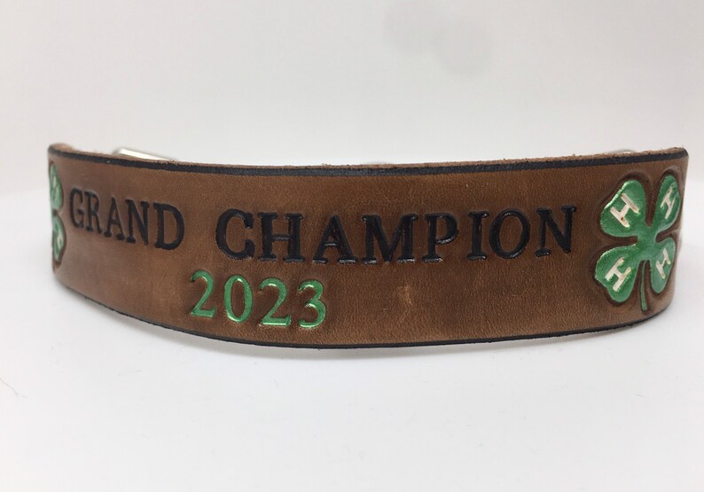 4-H Goat Collar Custom Made to Order, Personalize it for your Goat or Club image 5