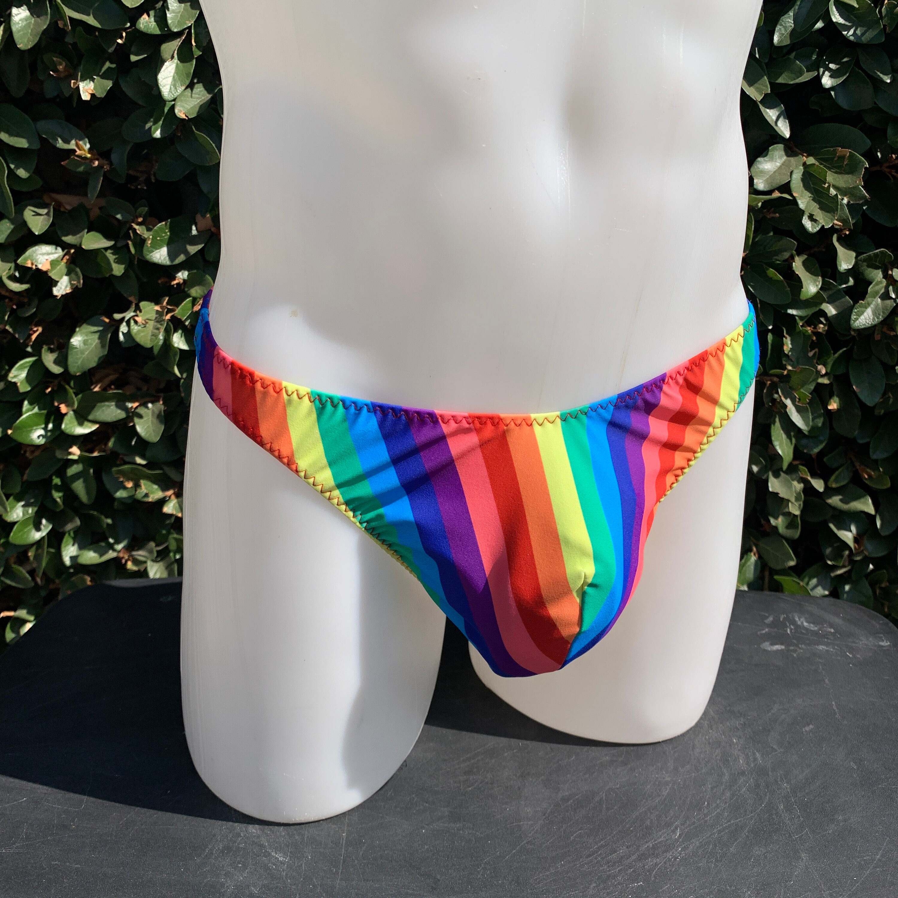Rainbow thongs best sale