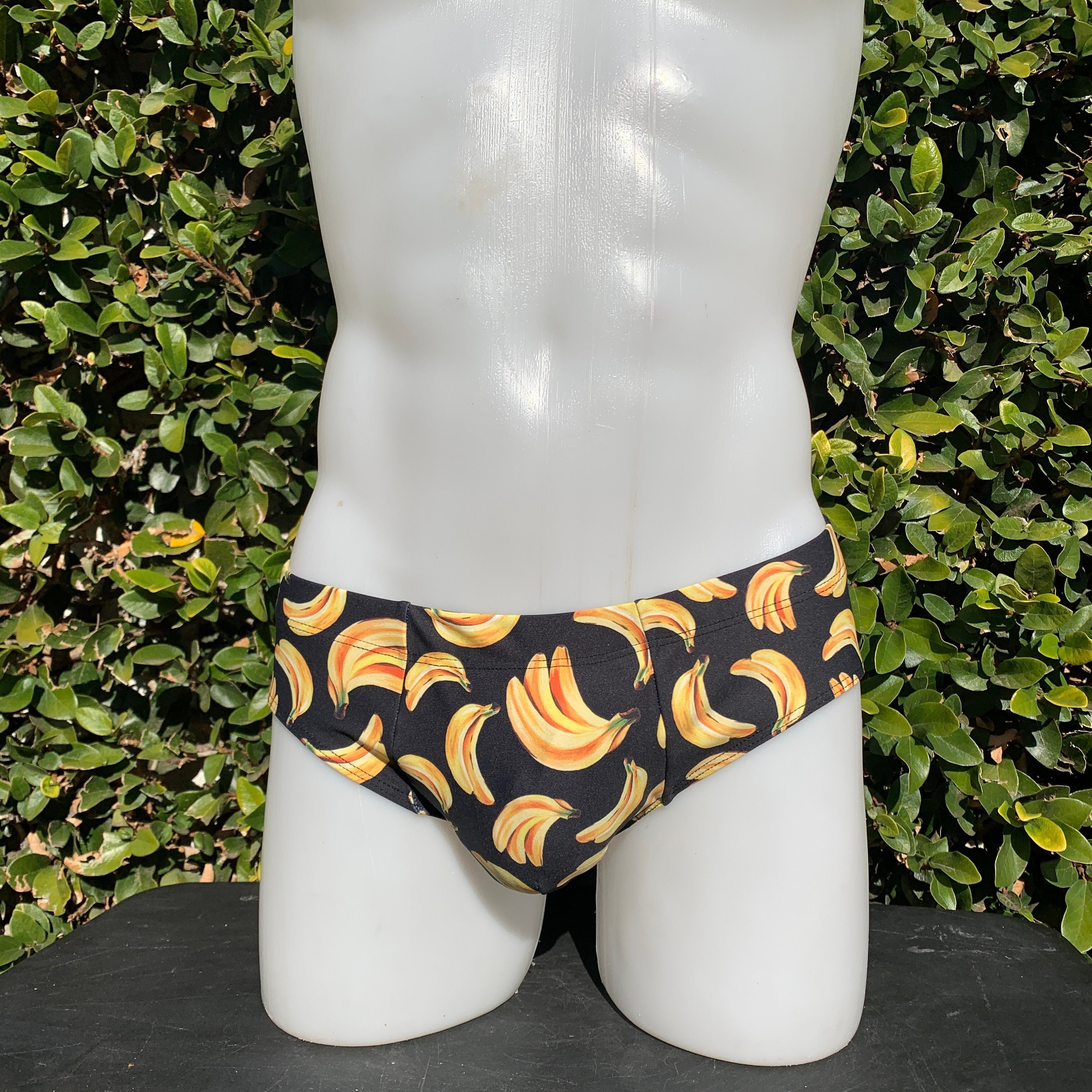mens banana swimsuit
