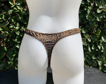 Tanga de hombre con estampado de leopardo Etsy Espana