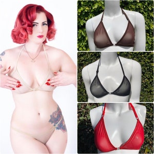 Burlesque bh met mesh string