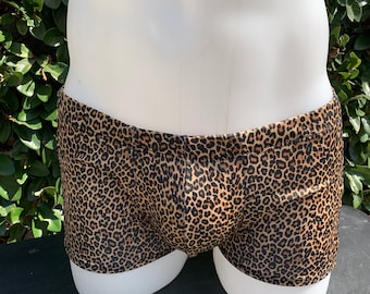 Estampado de leopardo baúles para hombre