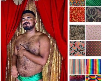 Cuecas masculinas de tecido estampado