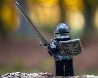 Compatible Metal Armor For minifigure - Handmade of Solid Brass, Perfect gift for Mediveal Castel set Fans, DnD and table game Lovers