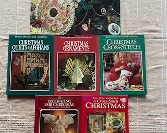 Christmas Craft Books - Lot of 7 - Great Projects for Gifts and Decorating!